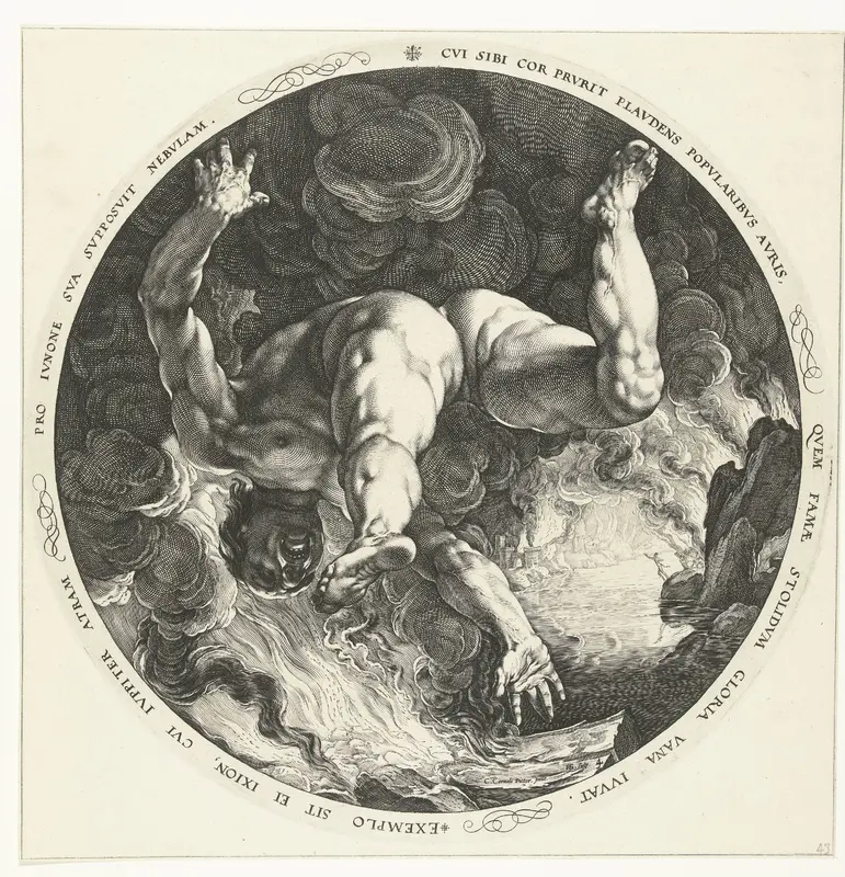 Ixion Wall Art by Hendrick Goltzius - High-Resolution Digital Print