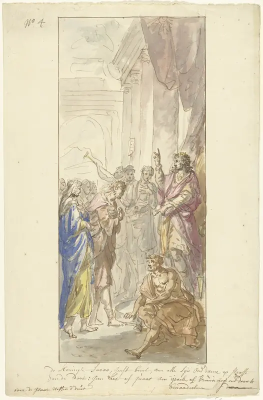 Izaäk en Rebekka voor Abimelech Wall Art by Elias van Nijmegen - High-Resolution Digital Print