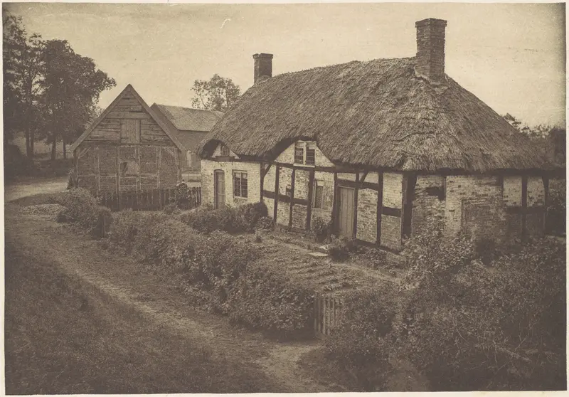 Izaak Walton's House at Shallowford, Staffordshire Wall Art by George Bankart - High-Resolution Digital Print