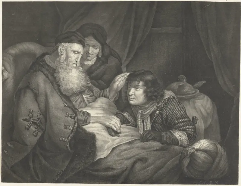 Izaäk zegent Jakob Wall Art by Cornelia Muys - High-Resolution Digital Print