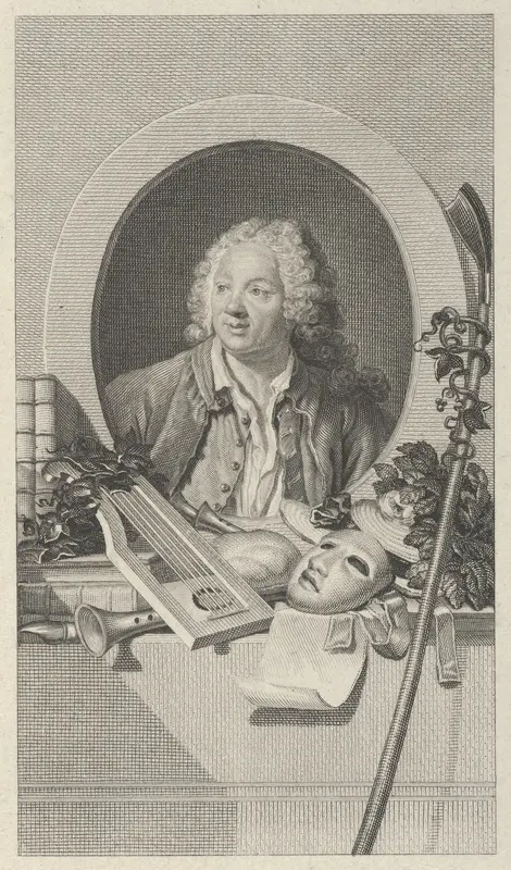 J. B. Rousseau, after Aved Wall Art by Jean Louis Anselin - High-Resolution Digital Print