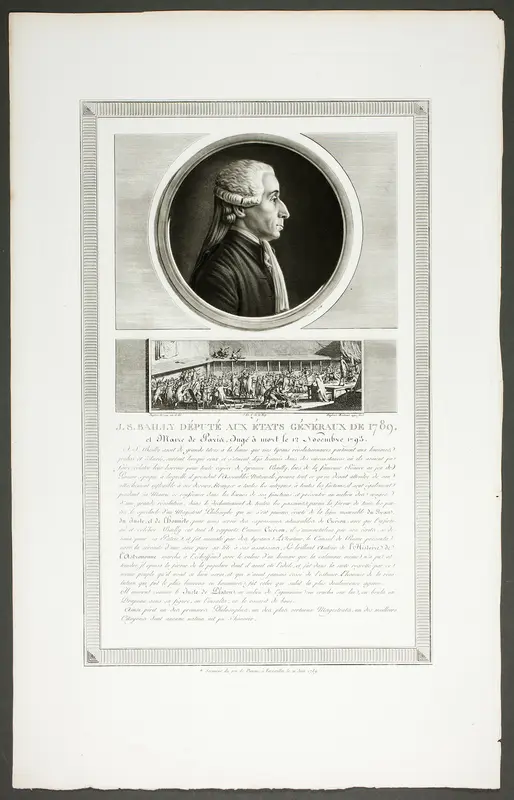 J. S. Bailly, Deputy States General, from the series Tableaux historiques de la révolution française Wall Art by Levachez, père et fils - High-Resolution Digital Print
