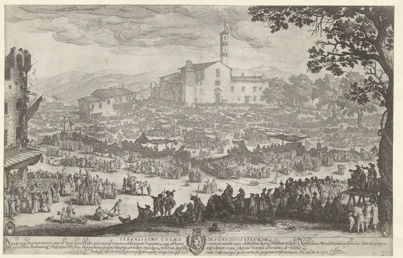 Jaarmarkt te Impruneta nabij Florence Wall Art by Unknown - High-Resolution Digital Print
