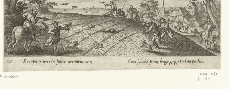 Jacht op de leeuwerik Wall Art by Theodoor Galle - High-Resolution Digital Print