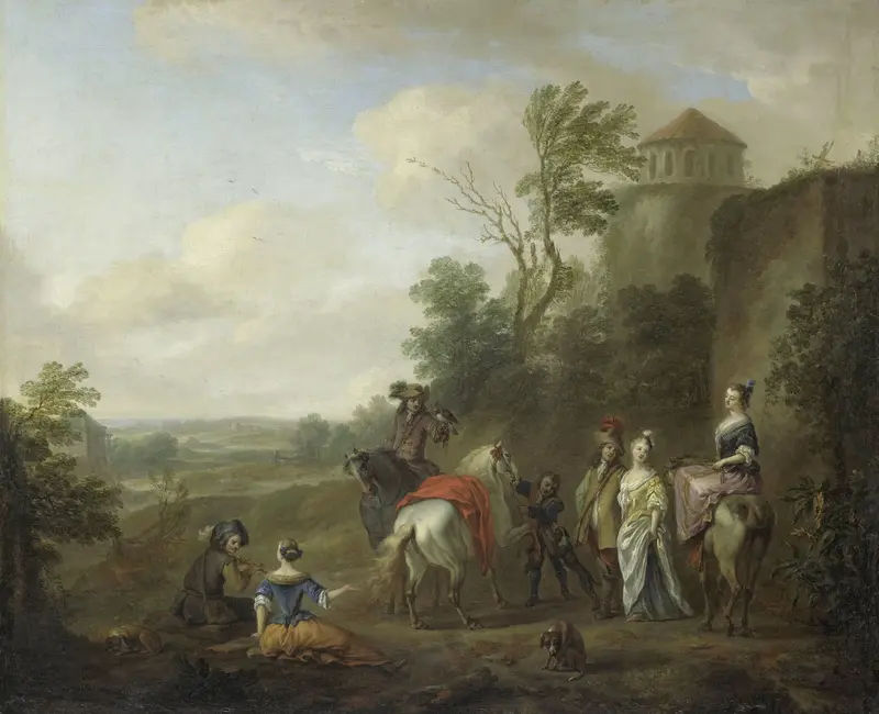 Jachtgezelschap Wall Art by Karel van Falens - High-Resolution Digital Print