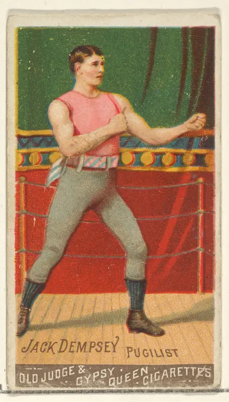 Jack Dempsey, Pugilist, from the Goodwin Champion series for Old Judge and Gypsy Queen Cigarettes Wall Art by Goodwin & Company - High-Resolution Digital Print