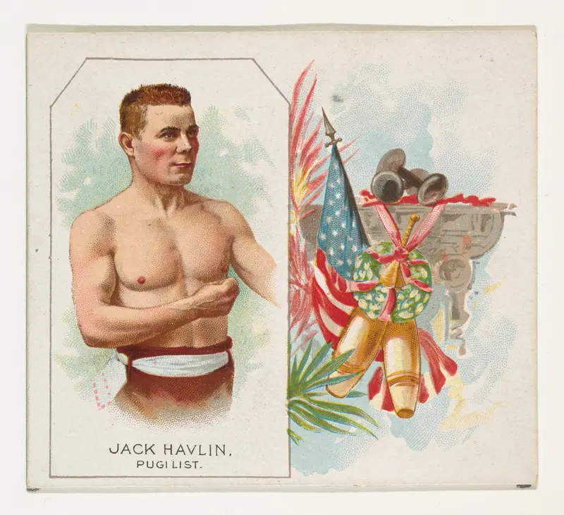 Jack Havlin, Pugilist, from World's Champions, Second Series (N43) for Allen & Ginter Cigarettes Wall Art by Allen & Ginter - High-Resolution Digital Print