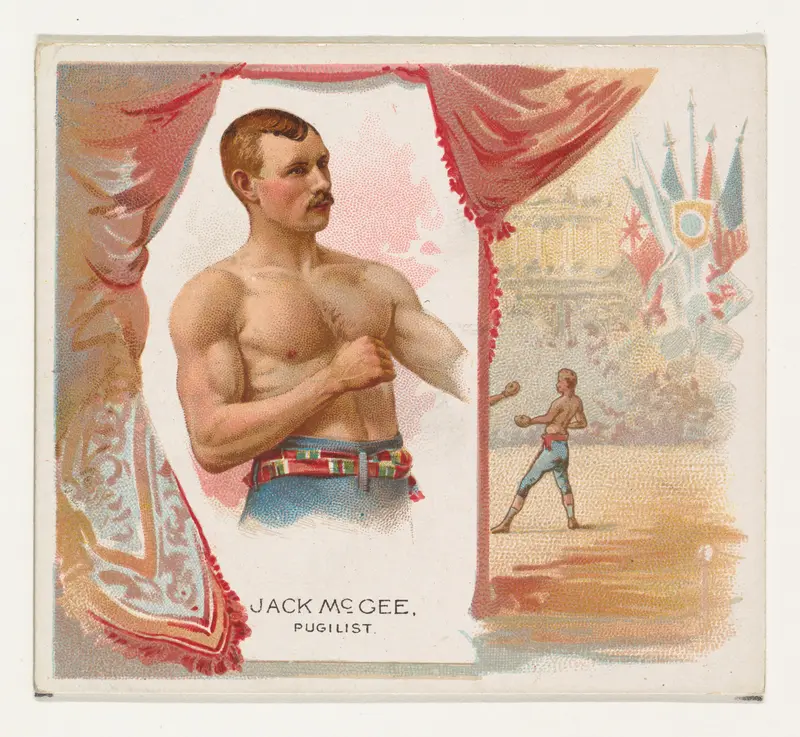 Jack McGee, Pugilist, from World's Champions, Second Series (N43) for Allen & Ginter Cigarettes Wall Art by Allen & Ginter - High-Resolution Digital Print