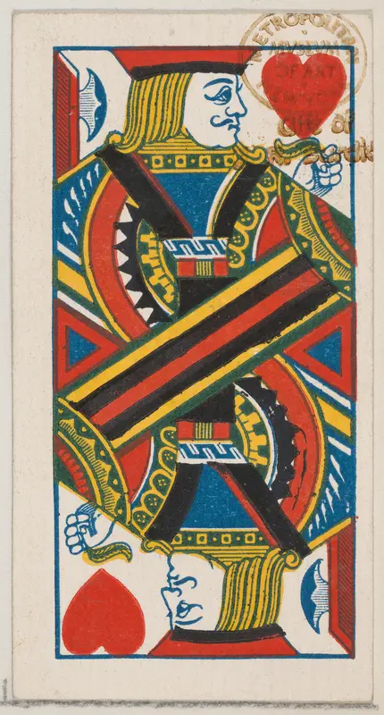 Jack of Hearts, from the Playing Cards series (N84) to promote Turkish Cross-Cut Cigarettes for W. Duke, Sons and Co. Wall Art by W. Duke, Sons & Co. - High-Resolution Digital Print