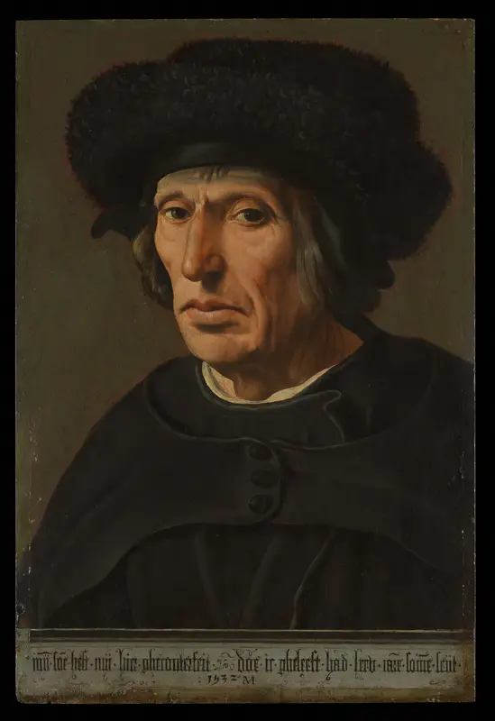 Jacob Willemsz van Veen (1456–1535), the Artist's Father Wall Art by Maarten van Heemskerck - High-Resolution Digital Print