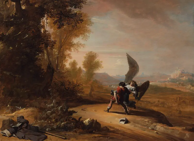 Jacob Wrestling with the Angel Wall Art by Unknown - High-Resolution Digital Print