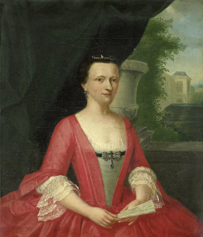 Jacoba Maria van Bueren gezegd van Regteren (1718-91), echtgenote van Johan Willem Parker Wall Art by Jacob Jan Nachenius - High-Resolution Digital Print