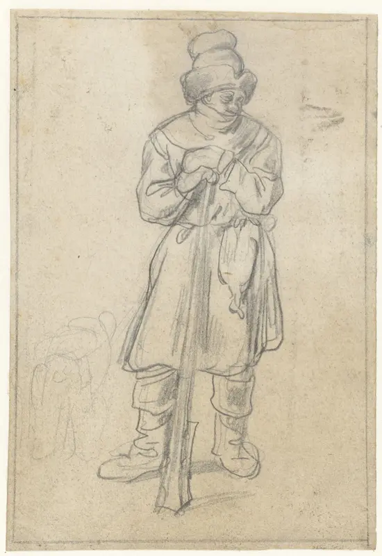 Jager met eend aan zijn gordel Wall Art by Hendrick Avercamp - High-Resolution Digital Print