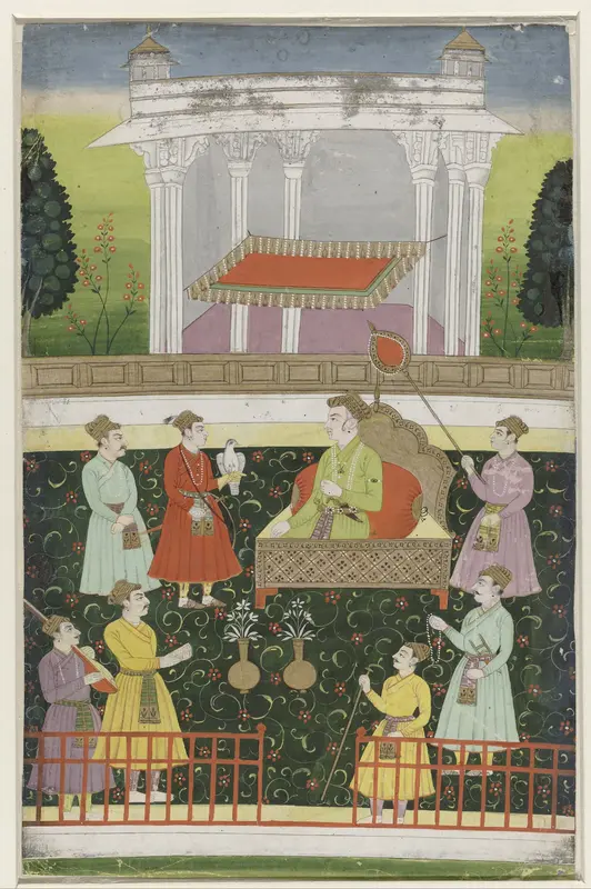 Jahangir zittend op een troon Wall Art by anonymous - High-Resolution Digital Print