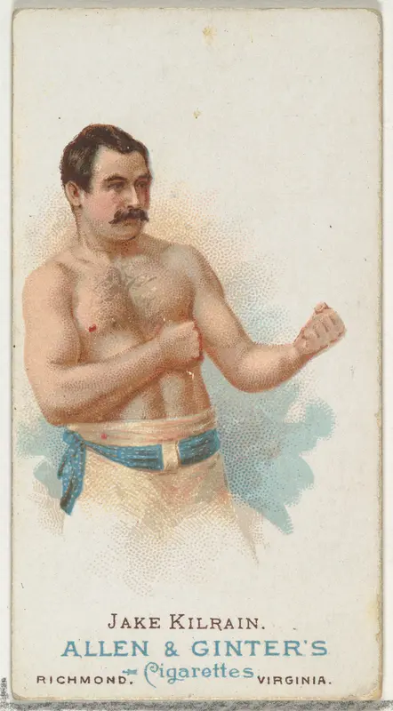 Jake Kilrain, Pugilist, from World's Champions, Series 1 (N28) for Allen & Ginter Cigarettes Wall Art by Allen & Ginter - High-Resolution Digital Print
