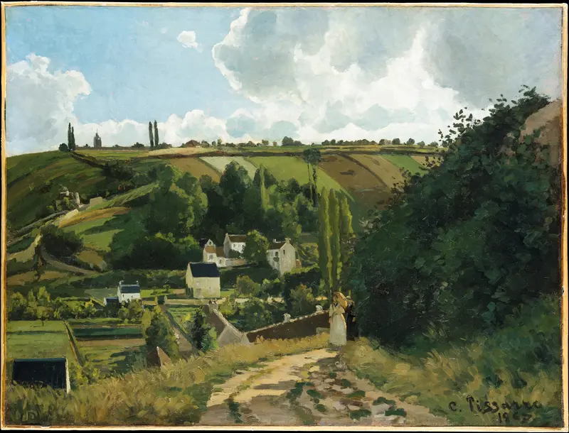 Jalais Hill, Pontoise Wall Art by Camille Pissarro - High-Resolution Digital Print