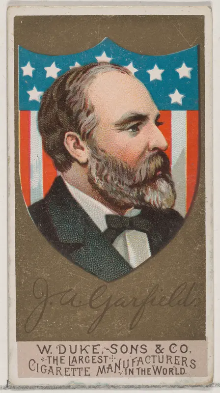 James A. Garfield, from the series Great Americans (N76) for Duke brand cigarettes Wall Art by W. Duke, Sons & Co. - High-Resolution Digital Print