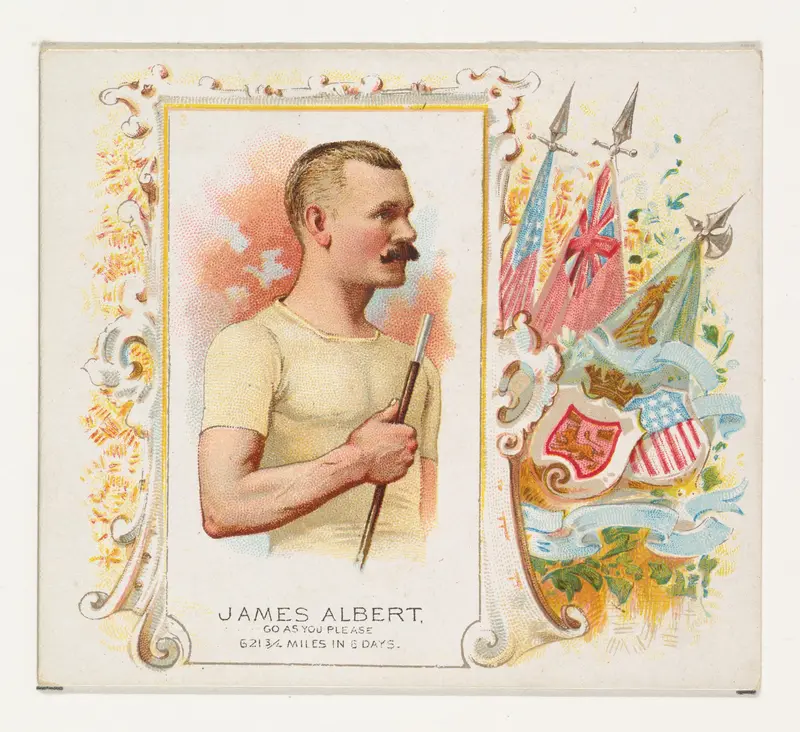 James Albert, Go As You Please, from World's Champions, Second Series (N43) for Allen & Ginter Cigarettes Wall Art by Allen & Ginter - High-Resolution Digital Print