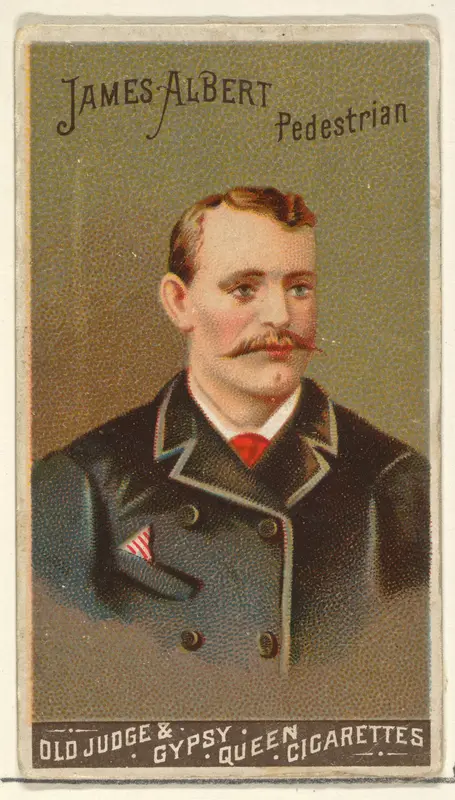 James Albert, Pedestrian, from the Goodwin Champion series for Old Judge and Gypsy Queen Cigarettes Wall Art by Goodwin & Company - High-Resolution Digital Print