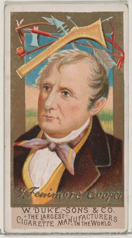 James Fenimore Cooper, from the series Great Americans (N76) for Duke brand cigarettes Wall Art by W. Duke, Sons & Co. - High-Resolution Digital Print