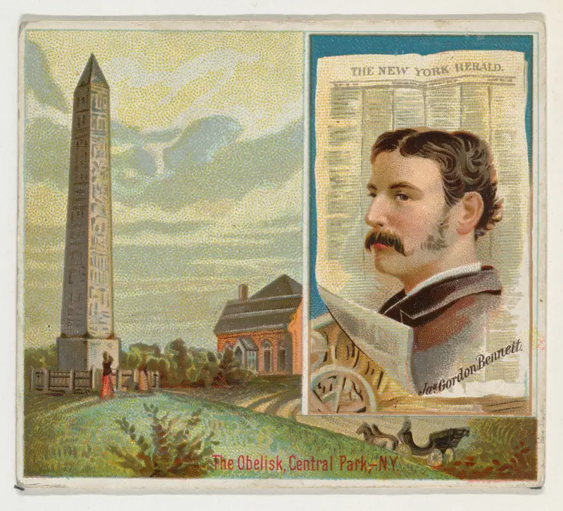 James Gordon Bennett, The New York Herald, from the American Editors series (N35) for Allen & Ginter Cigarettes Wall Art by Allen & Ginter - High-Resolution Digital Print
