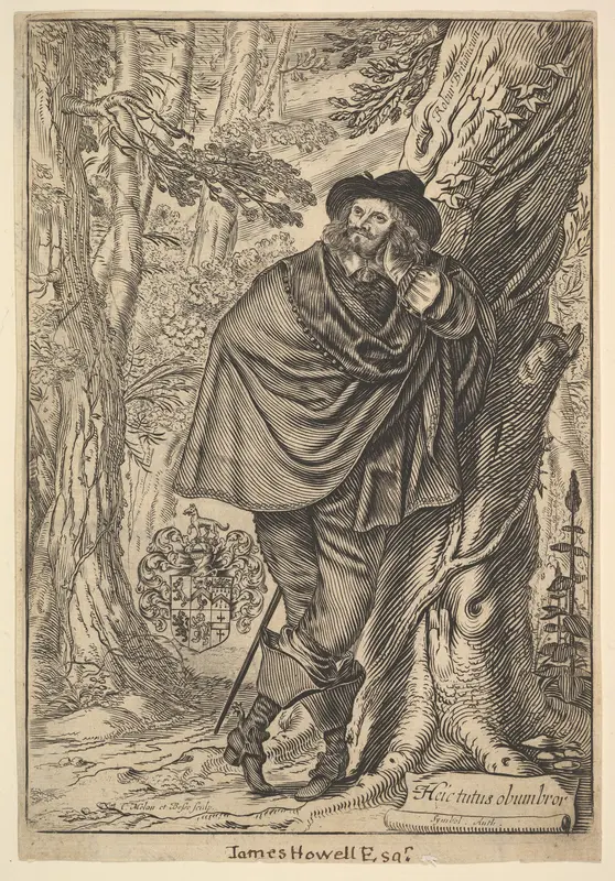 James Howell Standing in a Forest Wall Art by Claude Mellan - High-Resolution Digital Print