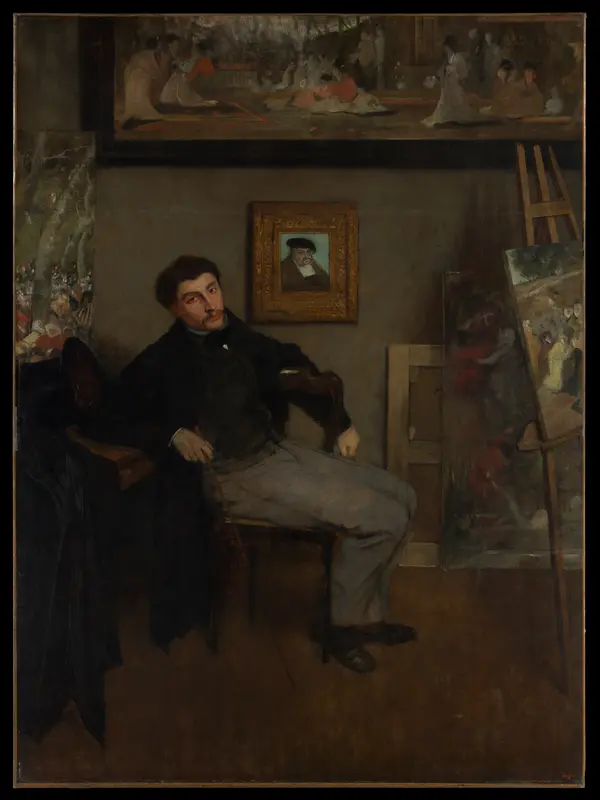 James-Jacques-Joseph Tissot (1836–1902) Wall Art by Edgar Degas - High-Resolution Digital Print