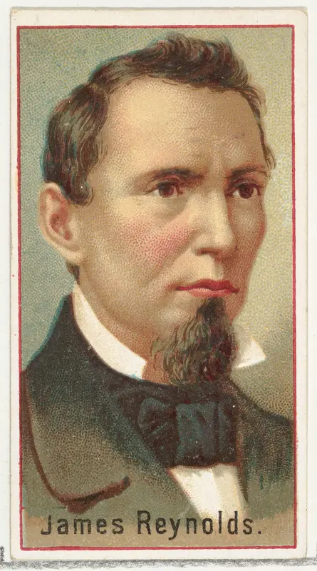 James Reynolds, printer's sample for the World's Inventors souvenir album (A25) for Allen & Ginter Cigarettes by Allen & Ginter - High-Resolution Digital Print