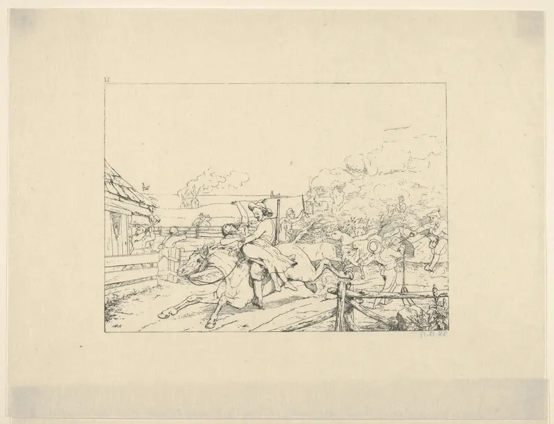 Jamison's Jayhawkers (from Confederate War Etchings) Wall Art by Adalbert John Volck - High-Resolution Digital Print