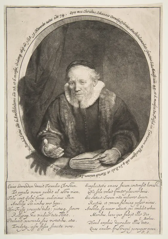 Jan Cornelisz. Sylvius, preacher Wall Art by Rembrandt (Rembrandt van Rijn) - High-Resolution Digital Print