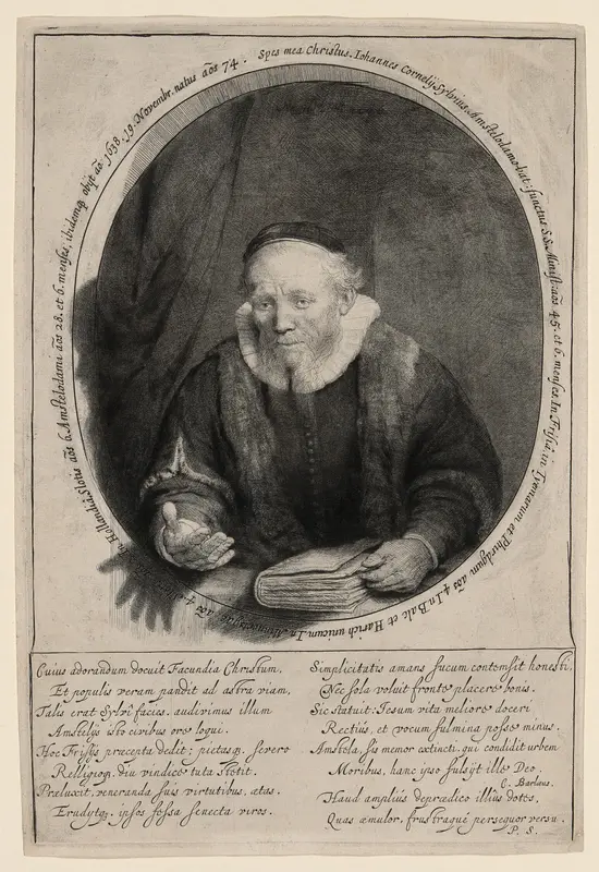 Jan Cornelius Sylvius, Preacher Wall Art by Rembrandt van Rijn - High-Resolution Digital Print