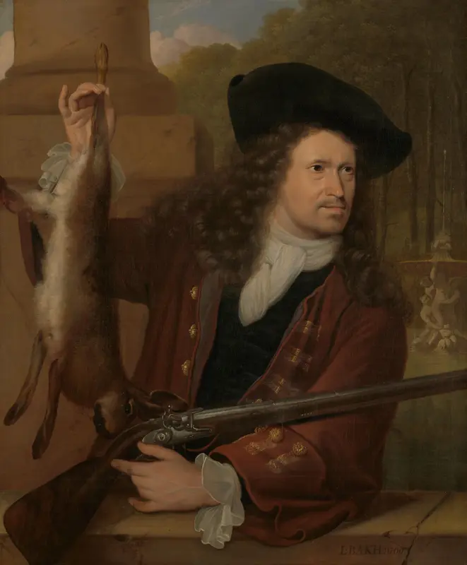 Jan de Hooghe (1650-1731). Anna de Hooghe's Cousin, Dressed for Shooting Wall Art by Unknown - High-Resolution Digital Print