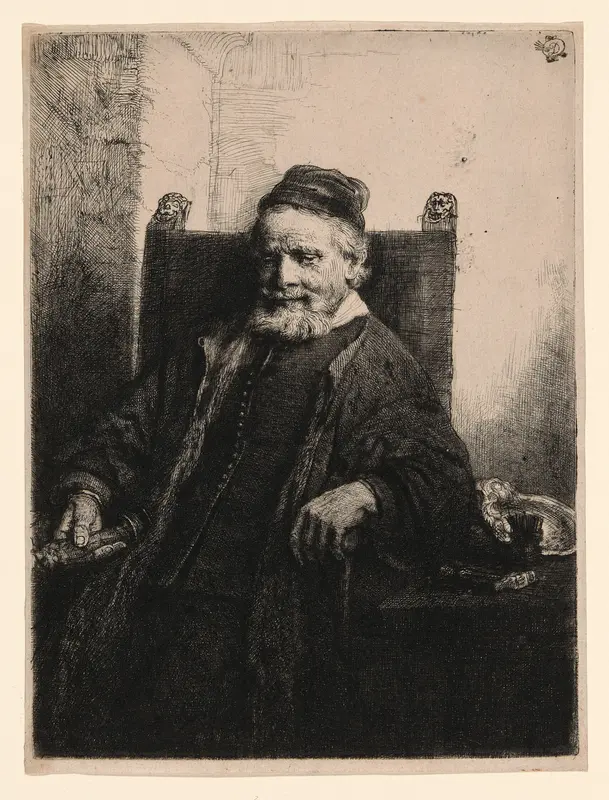 Jan Lutma, Goldsmith Wall Art by Rembrandt van Rijn - High-Resolution Digital Print