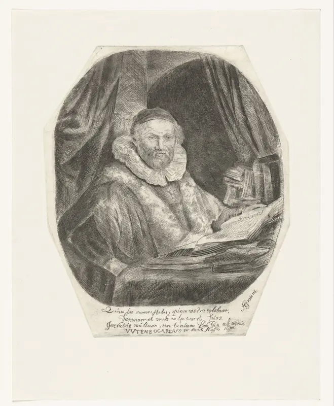 Jan Uytenbogaert, preacher of the Remonstrants Wall Art by anonymous - High-Resolution Digital Print