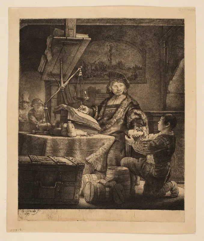 Jan Uytenbogaert, Receiver-General ("The Goldweigher") Wall Art by Rembrandt van Rijn - High-Resolution Digital Print