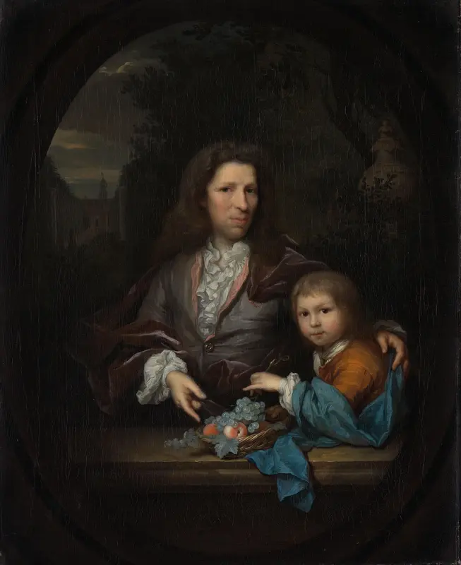 Jan van de Poll (1668-1745) and his Son Harmen Hendrick (1697-1772). Wall Art by Arnold Boonen - High-Resolution Digital Print