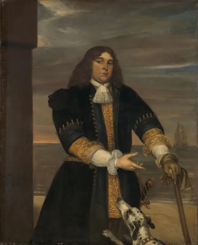 Jan van Gelder (1647-73), Naval Captain, Stepson of Michiel Adriaensz de Ruyter Wall Art by Jan Andrea Lievens - High-Resolution Digital Print