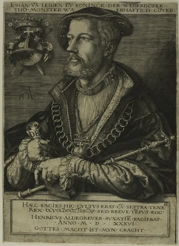 Jan van Leyden Wall Art by Heinrich Aldegrever - High-Resolution Digital Print