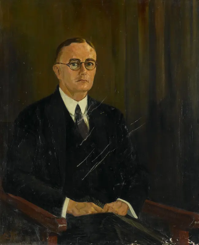 Jan Willem Meyer Ranneft (1887-1968). Voorzitter van de volksraad (1929-33) Wall Art by Henry van Velthuysen - High-Resolution Digital Print