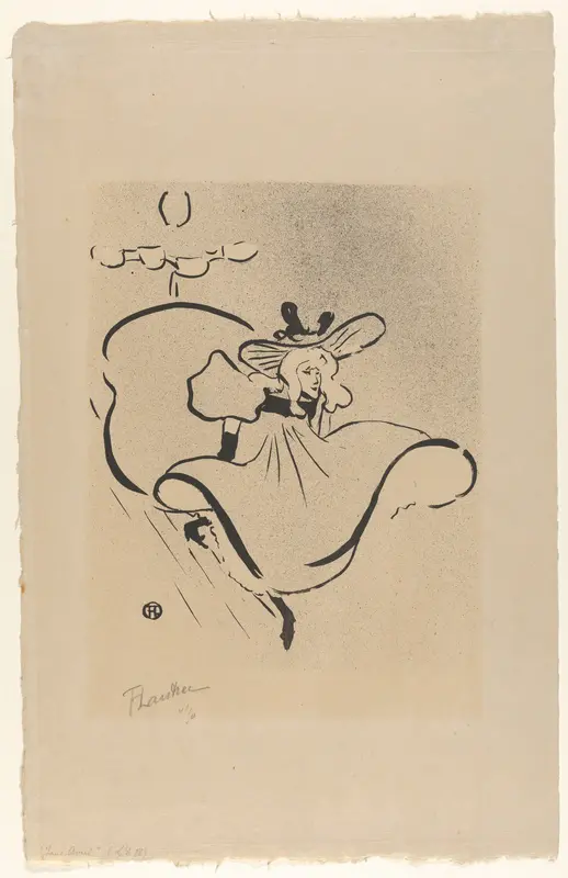 Jane Avril, from "Le Café Concert"
