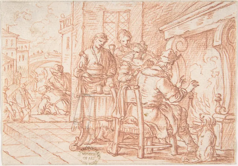 January (one of a series representing the labors of the months) Wall Art by Jonas Umbach - High-Resolution Digital Print