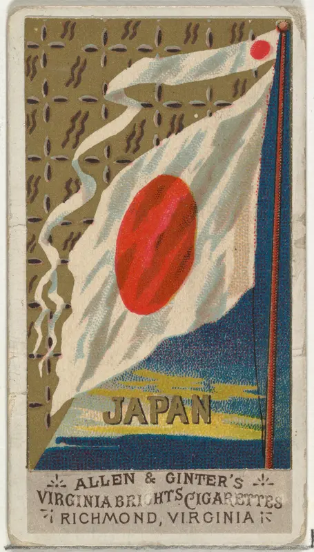 Japan, from Flags of All Nations, Series 1 (N9) for Allen & Ginter Cigarettes Brands Wall Art by Allen & Ginter - High-Resolution Digital Print