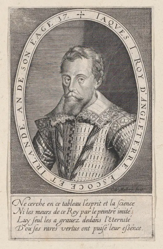 Jaques I Roy d'Angleterre (King James I of England) Wall Art by Karel van Mallery - High-Resolution Digital Print