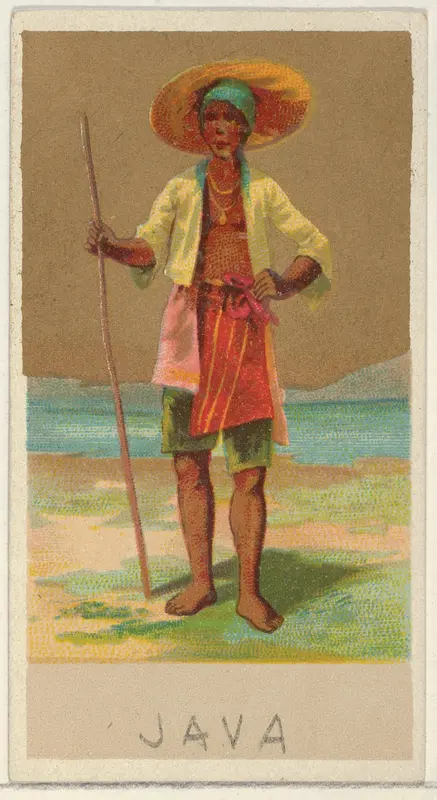 Java, from the Natives in Costume series (N16), Teofani Issue, for Allen & Ginter Cigarettes Brands Wall Art by Allen & Ginter - High-Resolution Digital Print