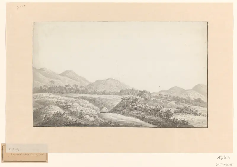 Javaans heuvellandschap Wall Art by Adrianus Johannes Bik - High-Resolution Digital Print