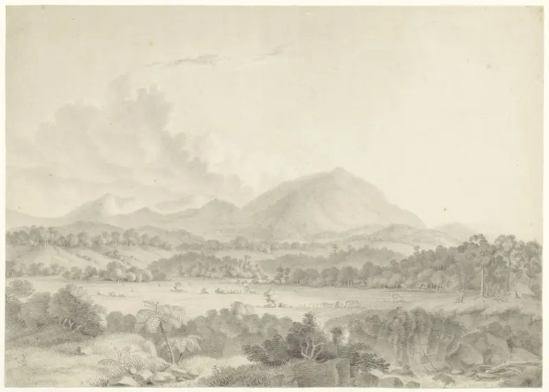 Javaans landschap Wall Art by Antoine Auguste Joseph Payen - High-Resolution Digital Print