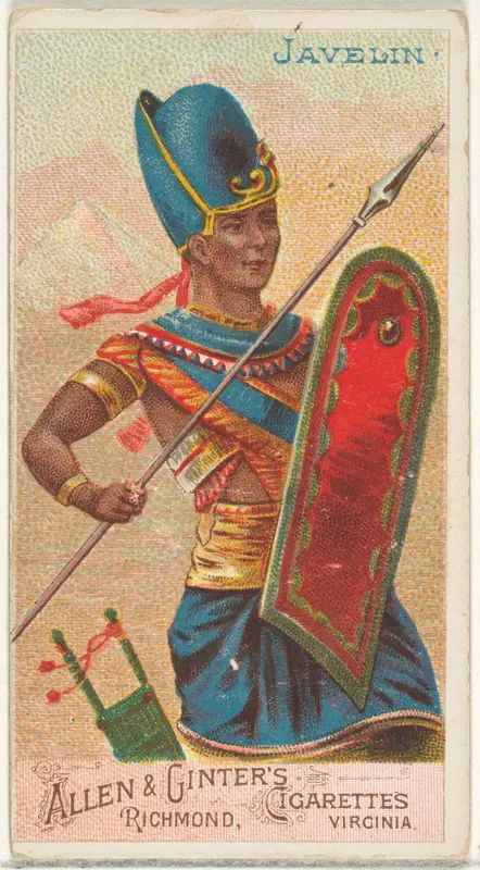Javelin, from the Arms of All Nations series (N3) for Allen & Ginter Cigarettes Brands Wall Art by Allen & Ginter - High-Resolution Digital Print