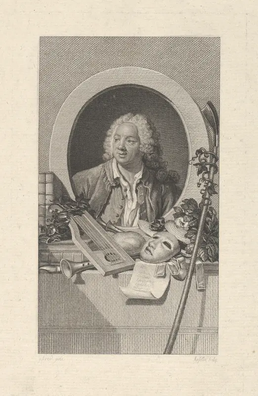 J.B. Rousseau, after Aved Wall Art by Jean Louis Anselin - High-Resolution Digital Print
