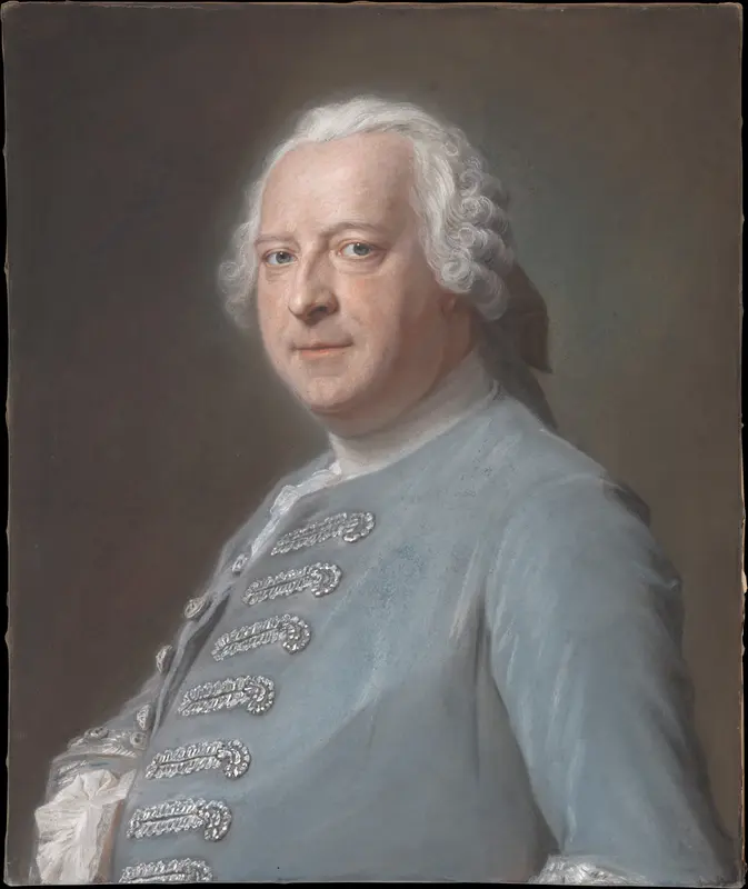 Jean Charles Garnier d'Isle (1697–1755) Wall Art by Maurice Quentin de La Tour - High-Resolution Digital Print