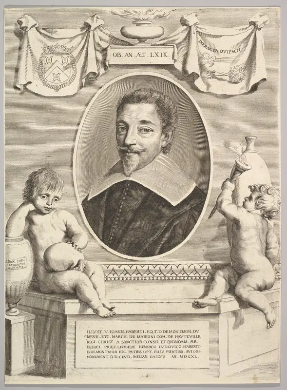 Jean Habert de Montmor Wall Art by Claude Mellan - High-Resolution Digital Print